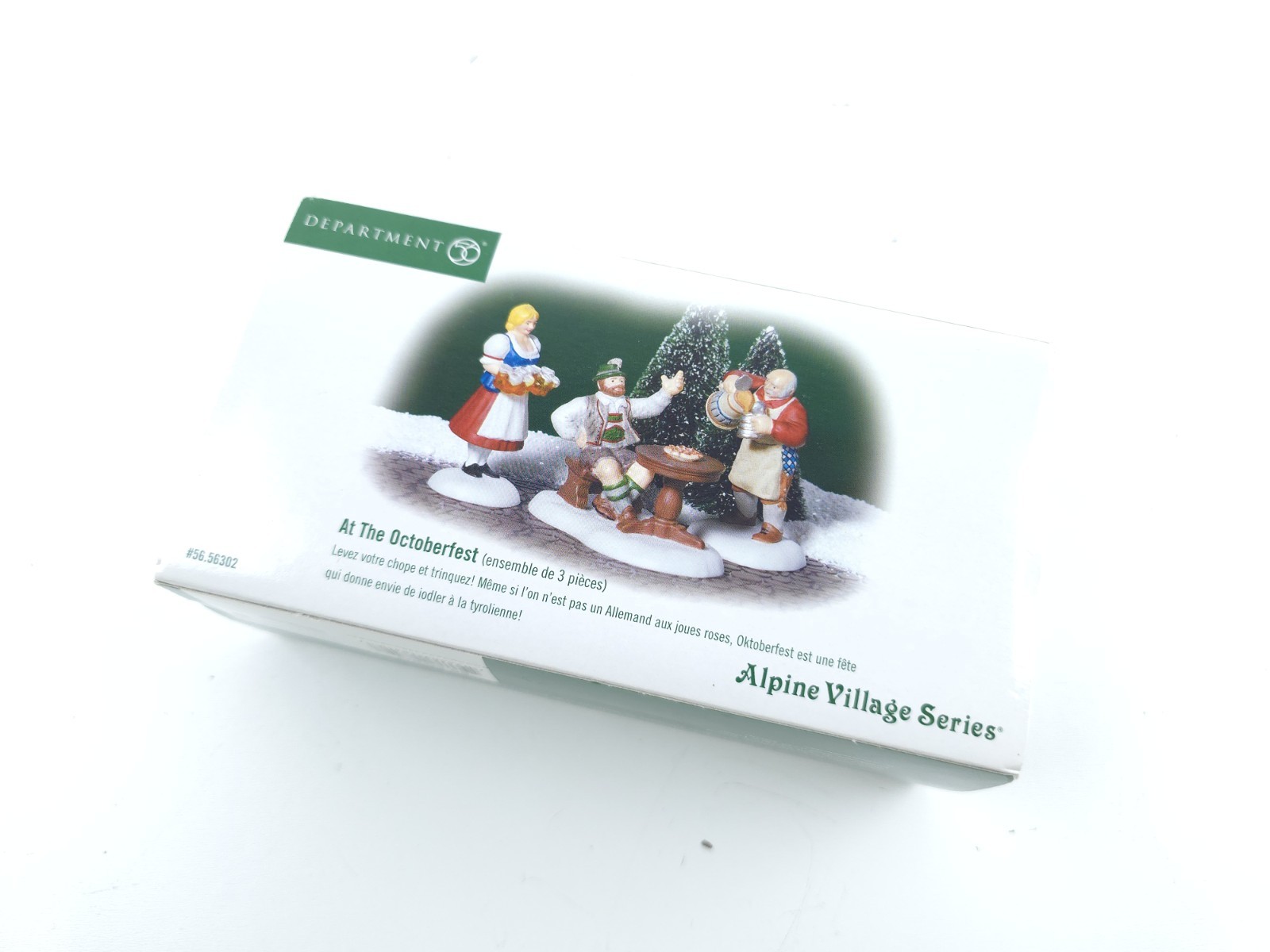 Dept 56 Alpine Village Set of 3 AT THE OCTOBERFEST #56302 Original Box & Sleeve