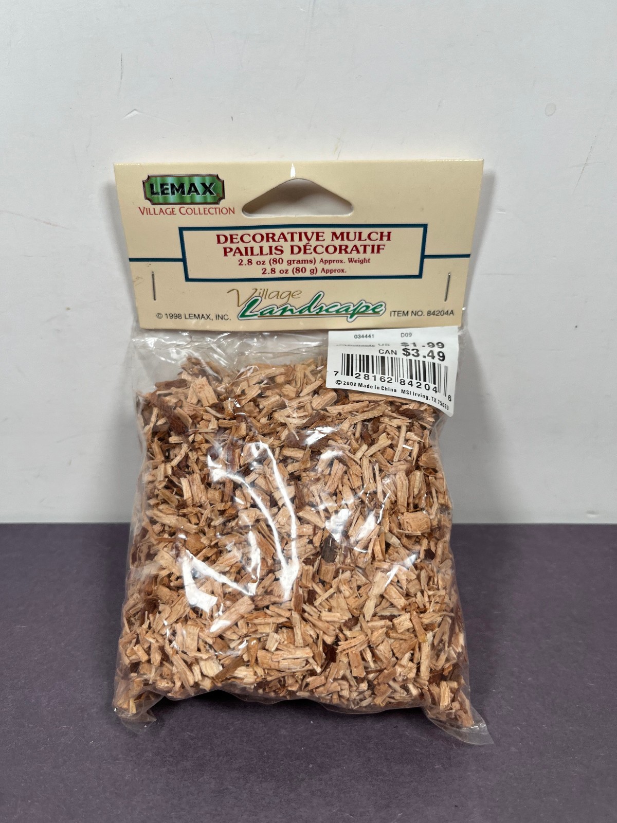 Lemax Village DECORATIVE MULCH 80 Grams Figurine Christmas Set 1998 84204A