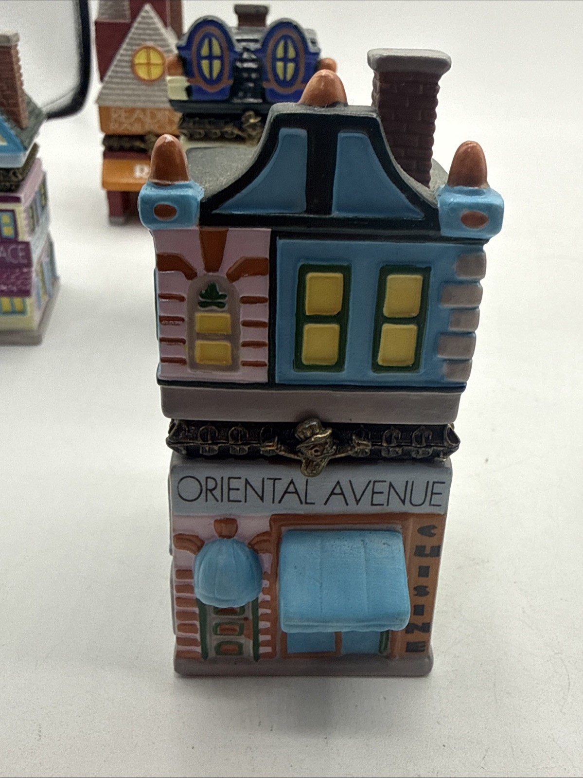 Vintage Monopoly 1999 Porcelain Trinket Box Hasbro Pieces Lot Of 10
