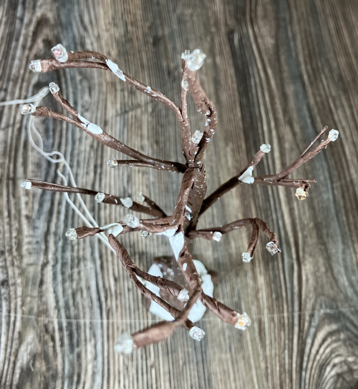Dept 56 Bare Branch Tree w/25 Lights, Multi-colored 52434, box Tested Work VIDEO