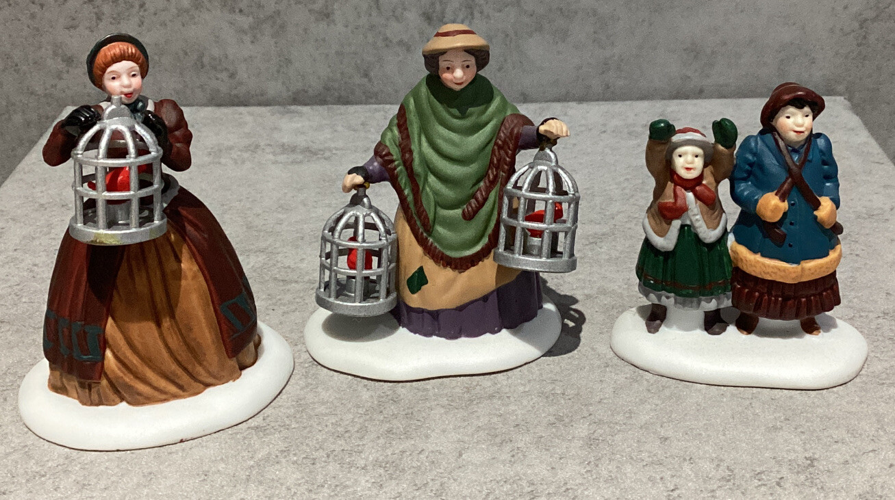 Dept. 56 Dickens Village The Bird Seller Set Of 3 #5803-3