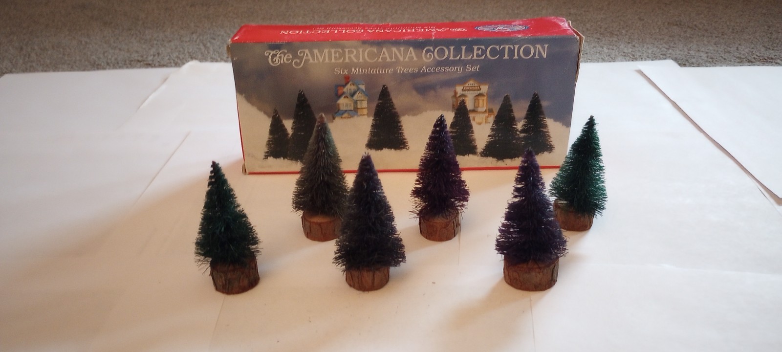 Liberty Falls The Americana Collection 6 Miniature Trees Accessory Set 1994 AH49