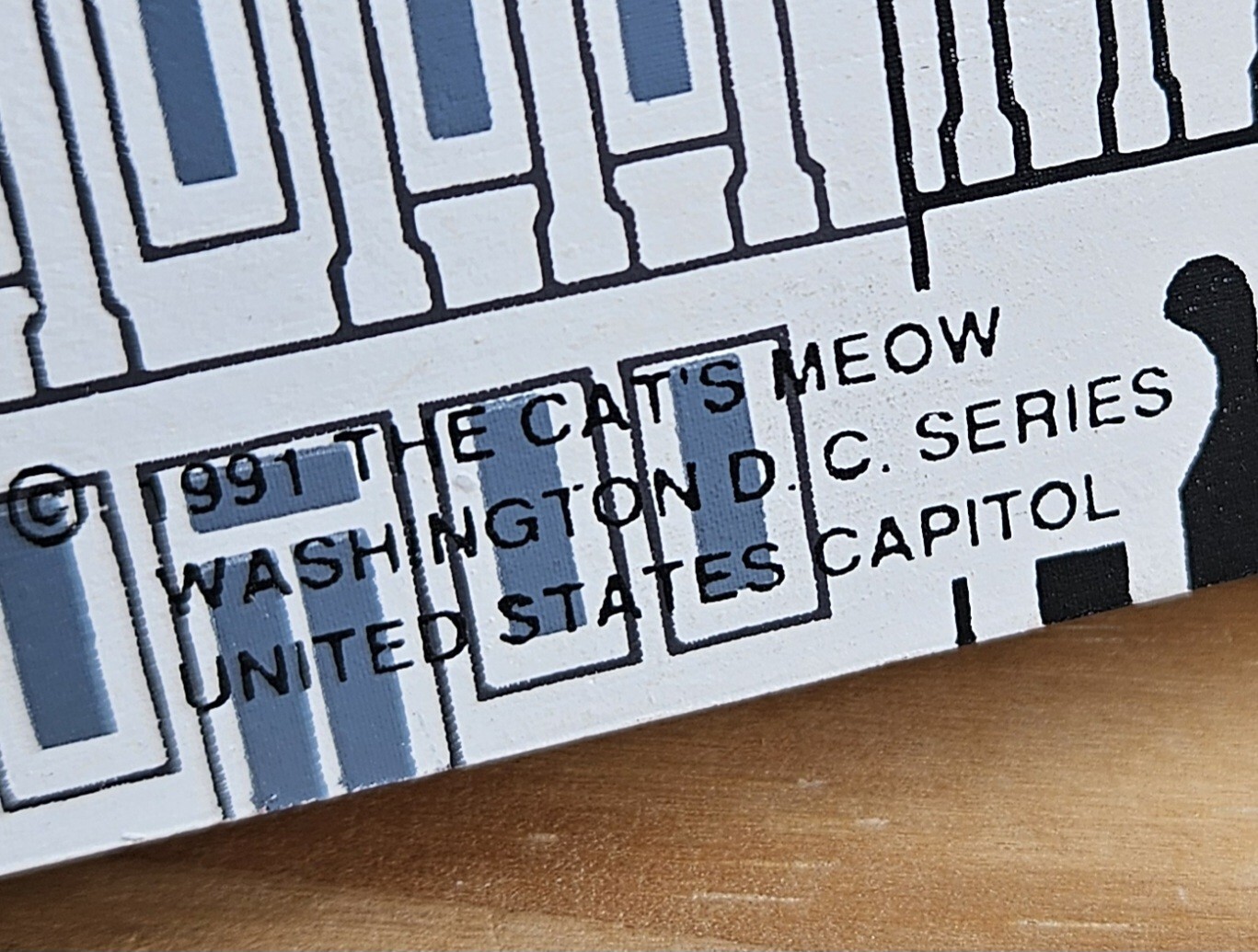 Vintage 1991 The Cat’s Meow Washington D.C. Series United States Capitol Signed