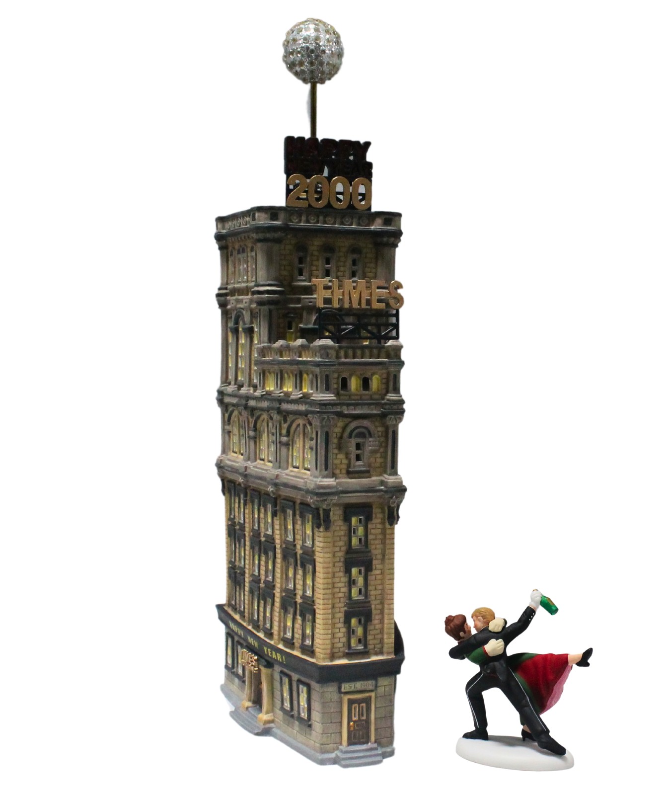 Department 56, The Times Tower, (55510) Set of 2, Worn Box