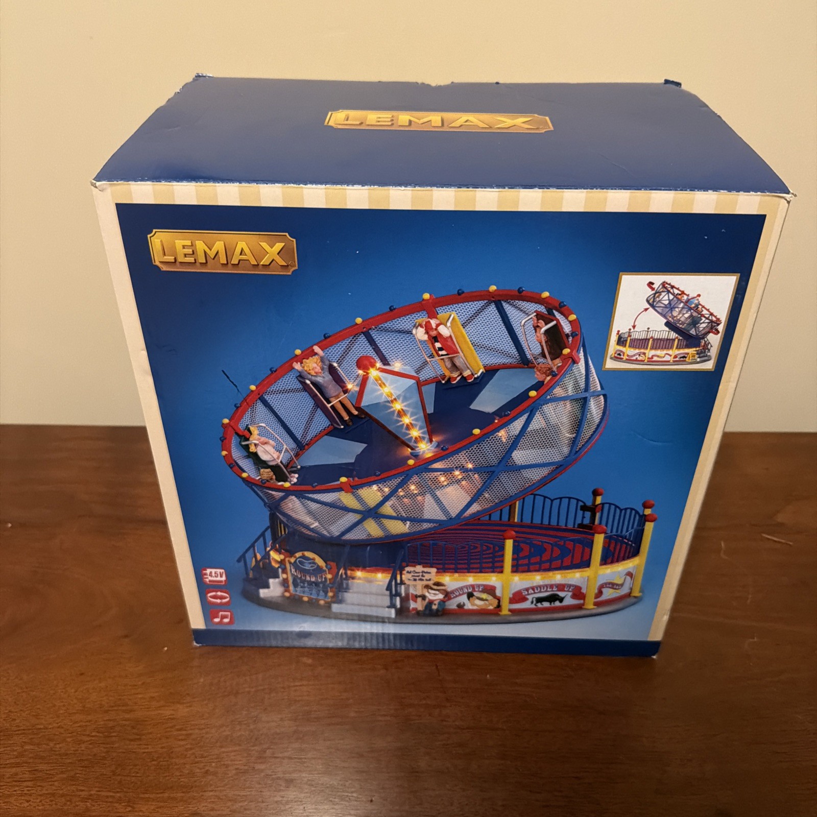 LEMAX ROUNDUP Holiday Village Carnival Animated & Musical NIB