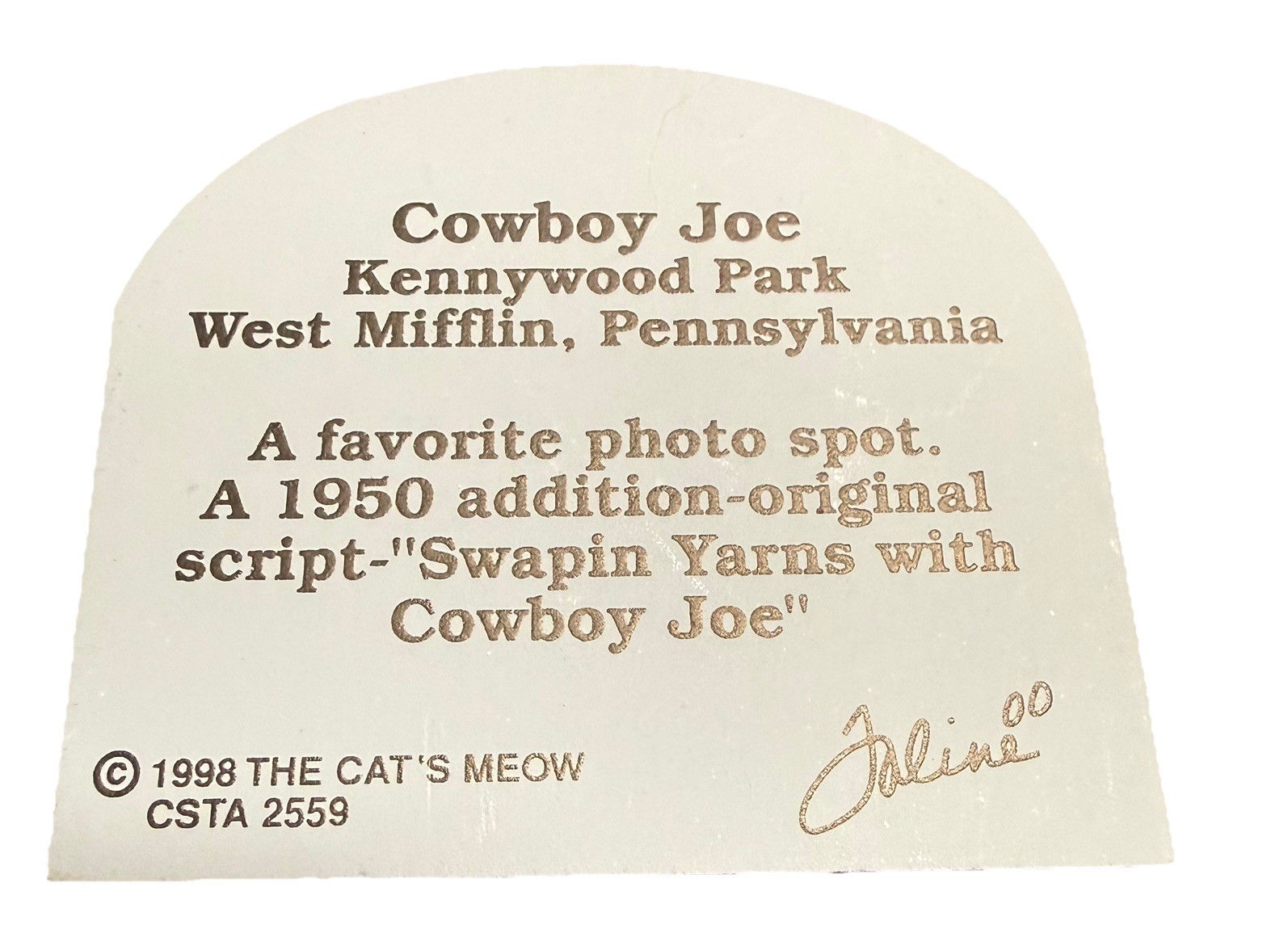 Kennywood Park Cat’s Meow Cowboy Joe
