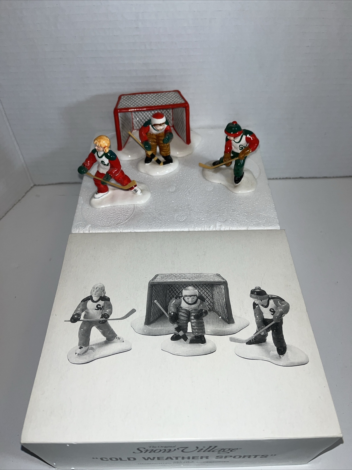 Dept 56 Snow Village Accessories Cold Weather Sports-4 Piece Set