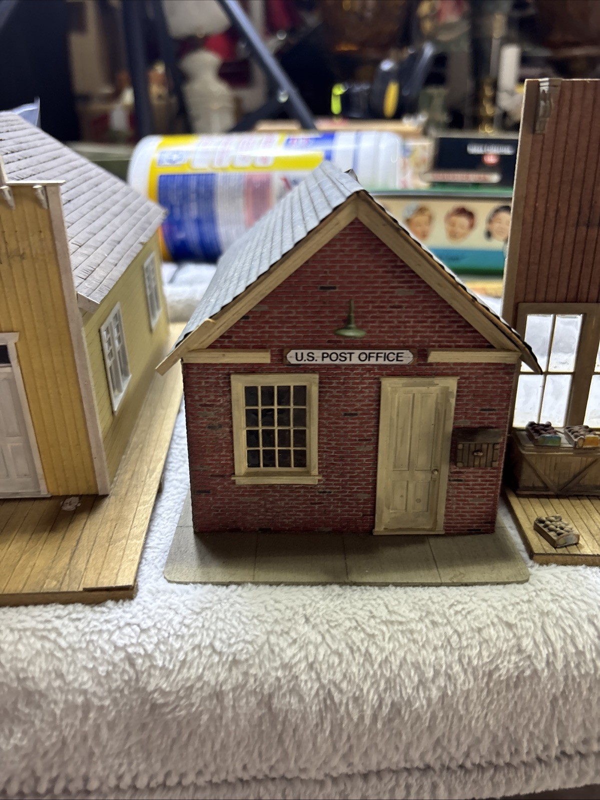 Vintage Town House Post Office And Shops For Little Villages