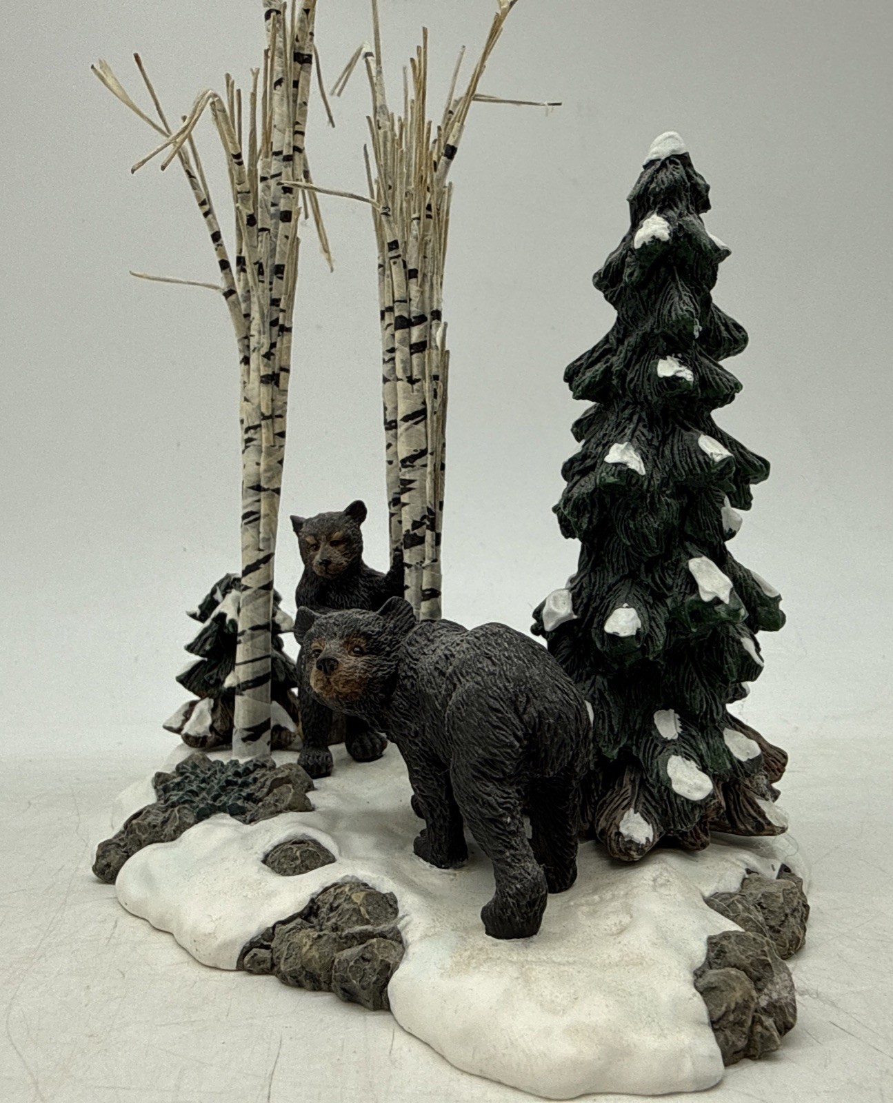 Department 56 Village Accessories Bears In The Birch #52743 Retired Boxed
