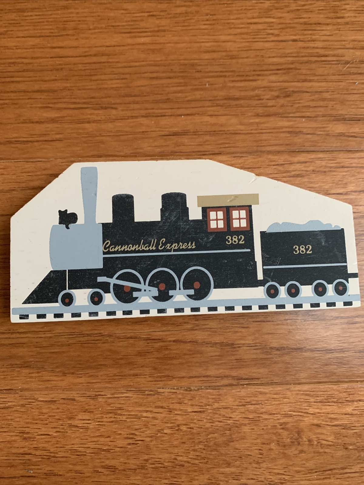 1995 CAT’S MEOW VILLAGE Train Cannonball Express And Crossing Light