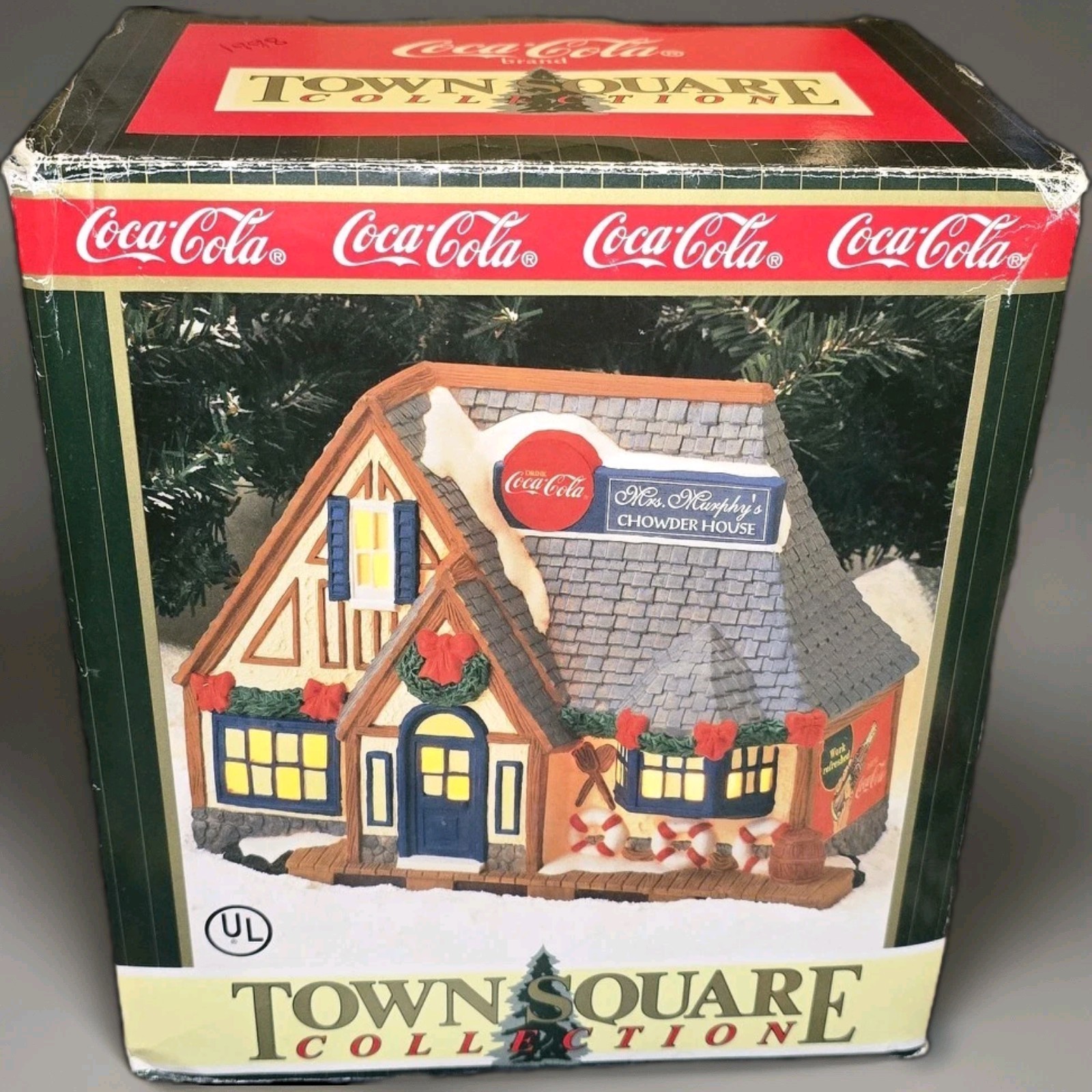 COCA-COLA MRS MURPHYS CHOWDER HOUSE RETIRED Town Square Collection CHRISTMAS