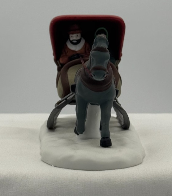 Dept 56 Heritage Village Collection “One Horse Open Sleigh” #5982-0 Porcelain