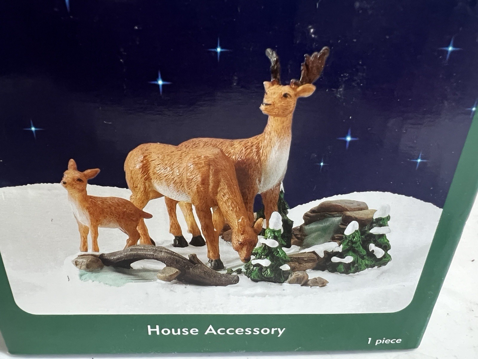 Holiday Inspirations Towne Series Deer Family Accessory NIB