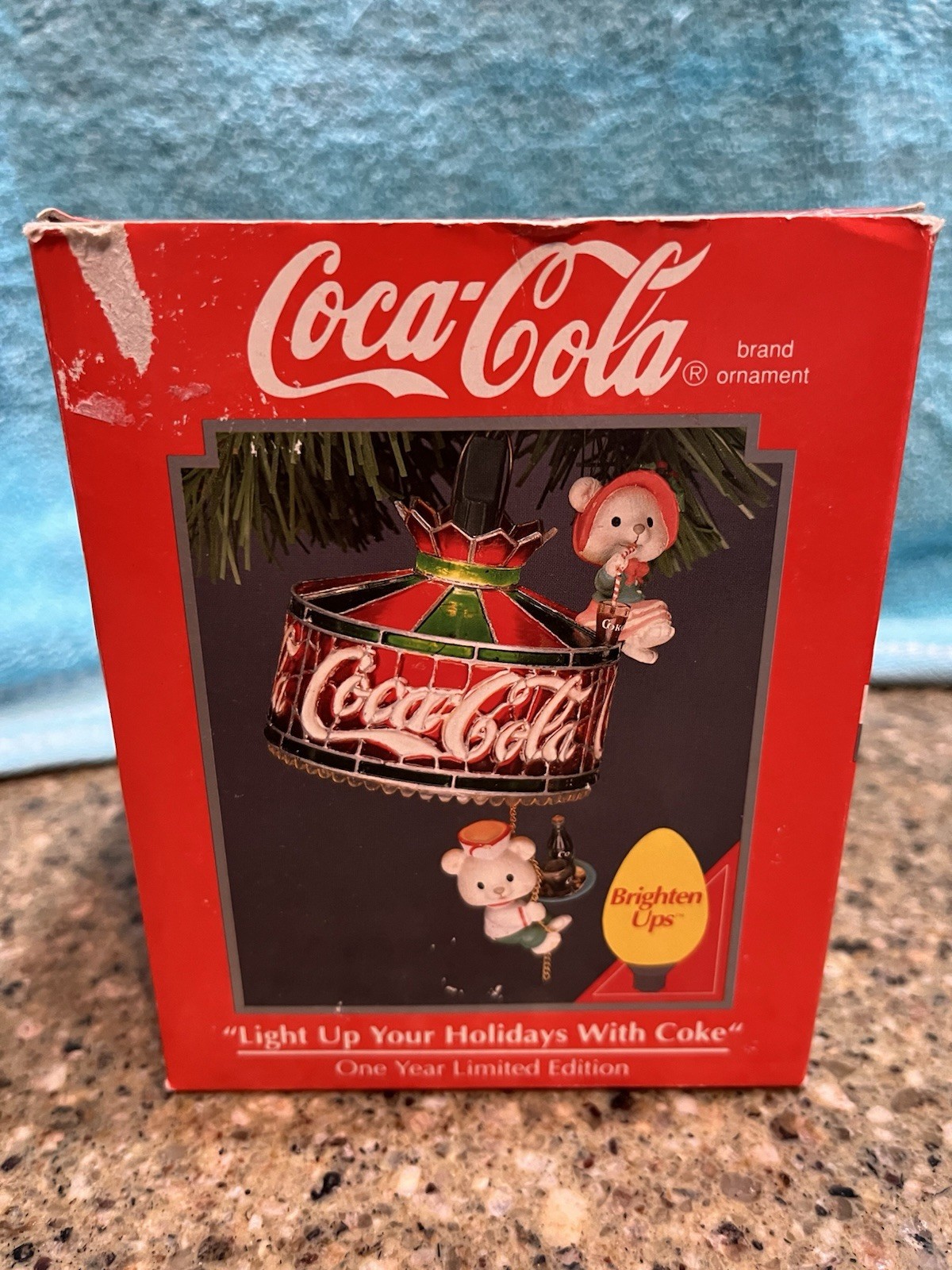 Coca Cola Light Up Your Holidays With Coke Limited Edition Ornament 1993 Bear