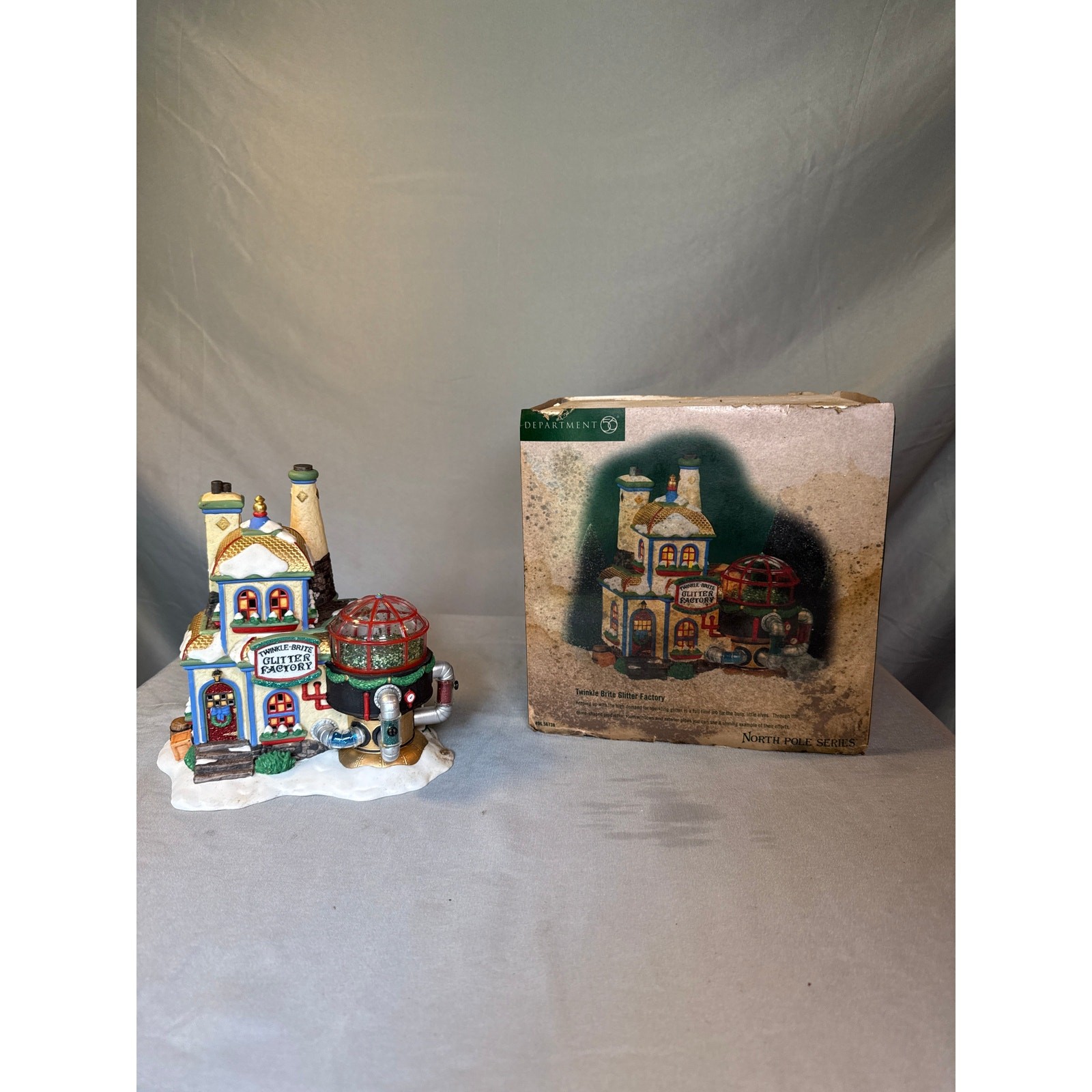 Dept 56 North Pole Series Village Lot 6 Buildings 2 Accessories w/ Boxes