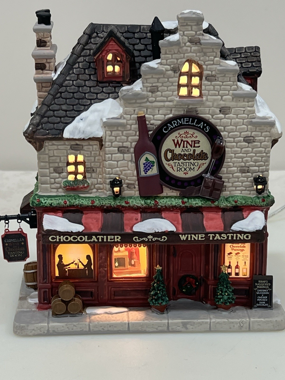 Lemax “Carmella’s Wine And Chocolate Tasting Room” 2023 Excellent Condition !