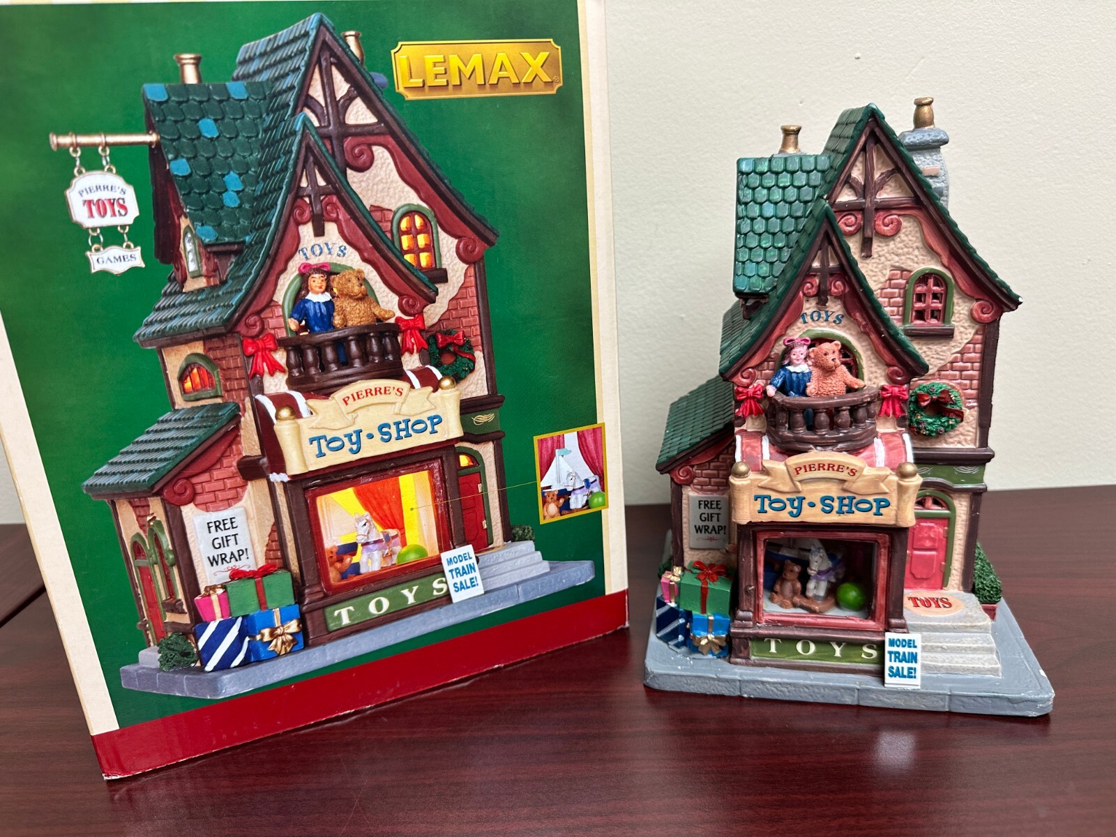 Lemax Pierre’s Toy Shop Store w/Box -No Cord