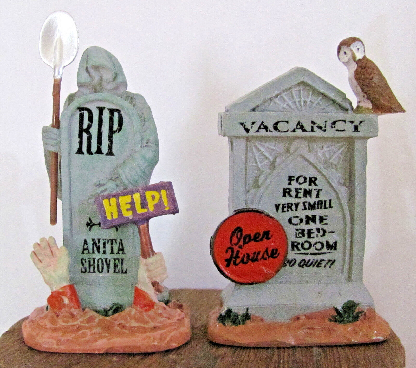 Lemax Spooky Town Accessory – Tombstone Duo, Set Of 2 #14831