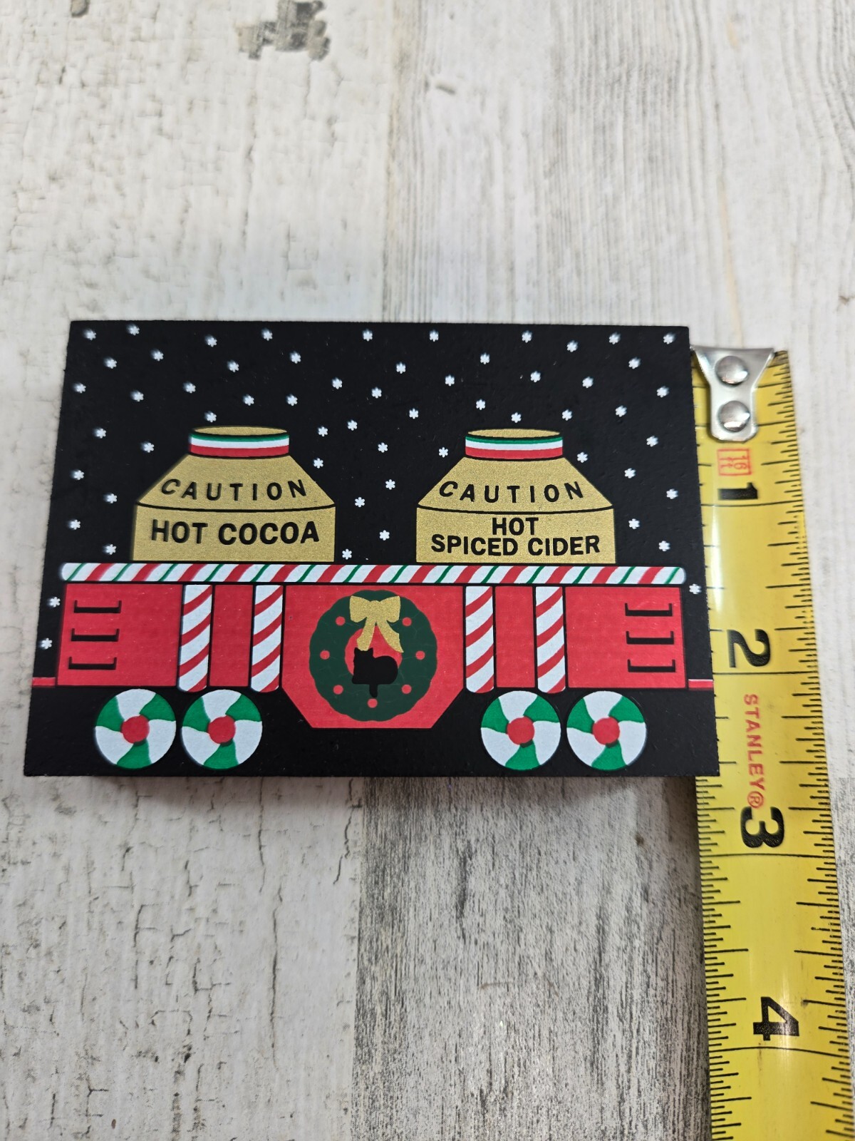 Cat’s Meow Village Candy Cane Express II Hot Drinks Train Car 2002