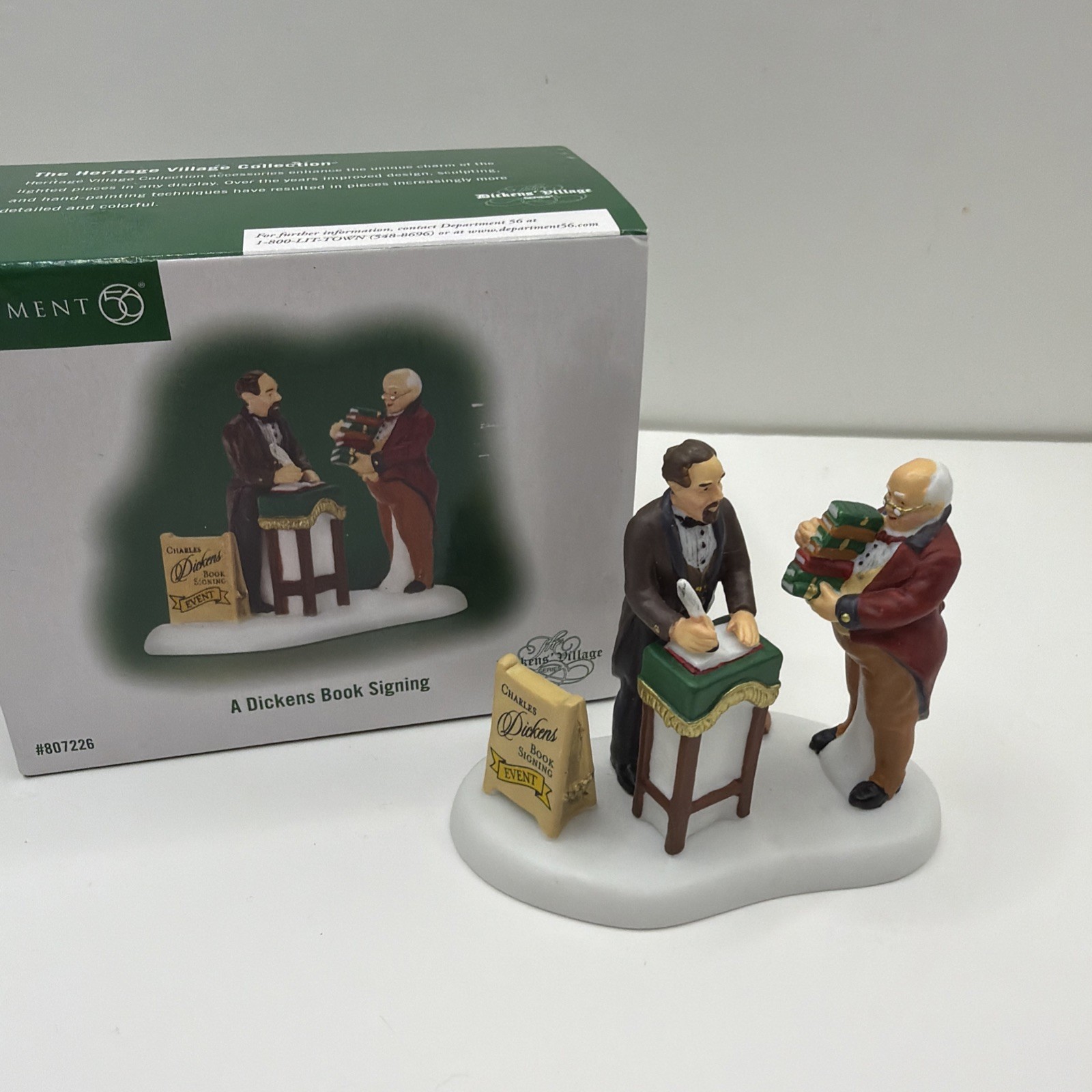 Dept. 56 “A Dickens Book Signing” #807226 Dec. 2008 – Retired 2011 Dickens Villa