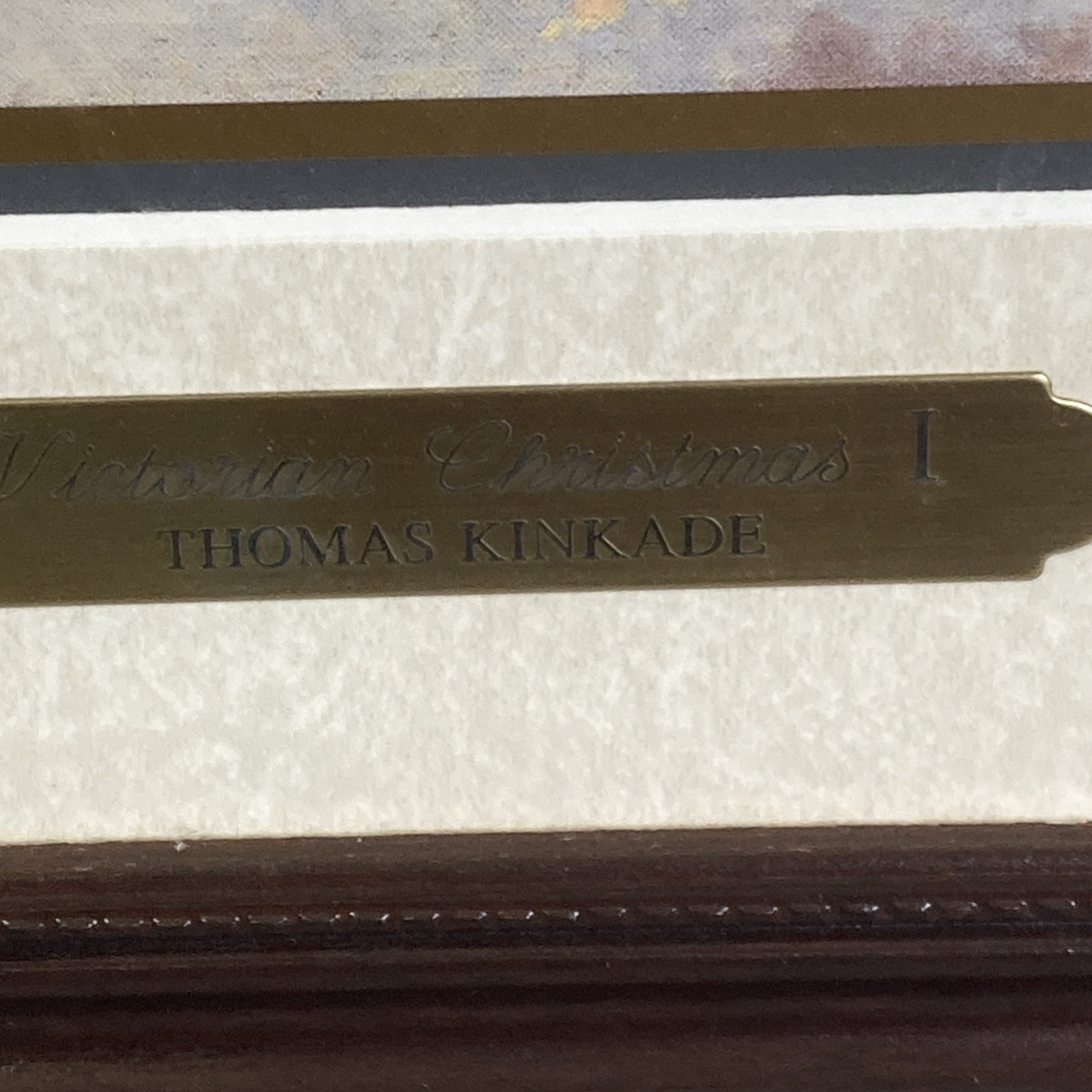 Thomas Kinkade Victorian Christmas I Painting Framed COA 1 Of 3 In Series