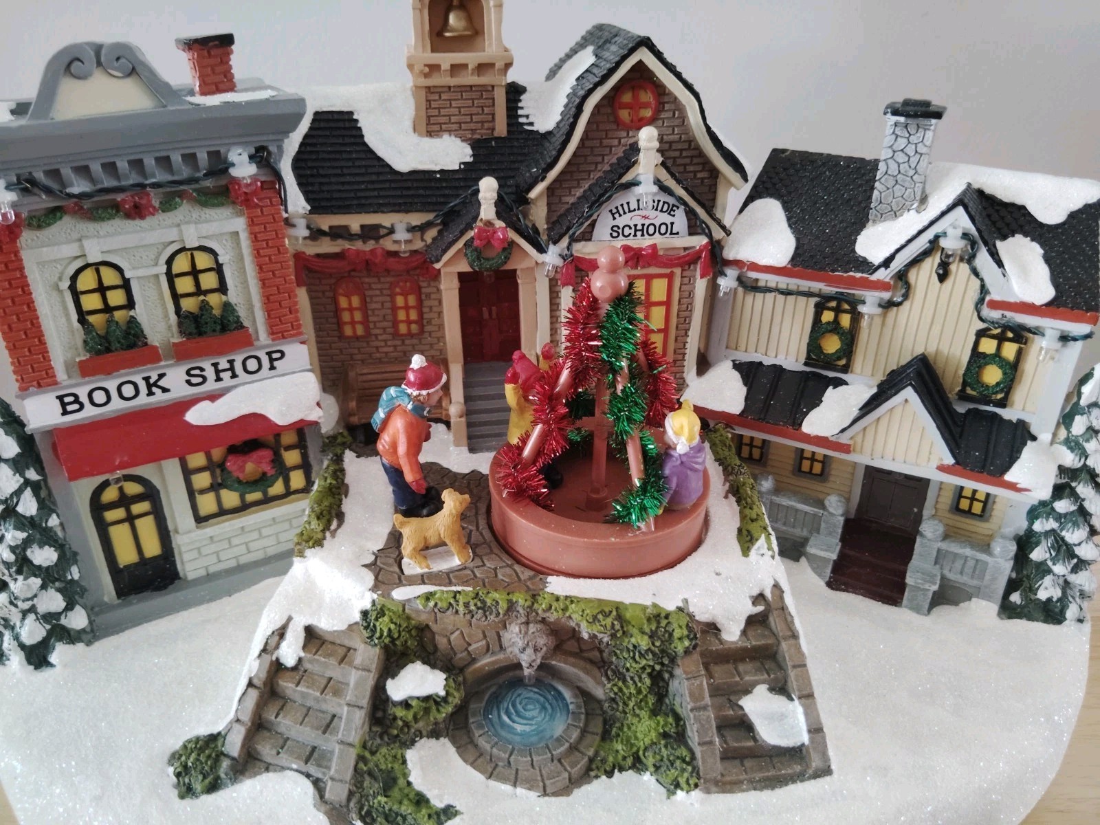St Nicholas Square Village Town Center Motion & Lights Christmas Village “2023”