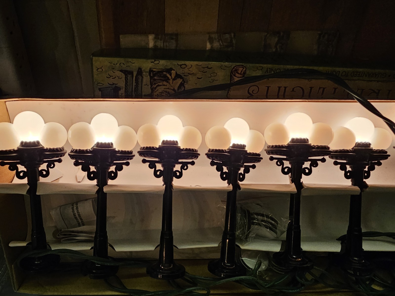 Victorian Streetlights Lamppost String Lights Holiday Village Christmas Lights