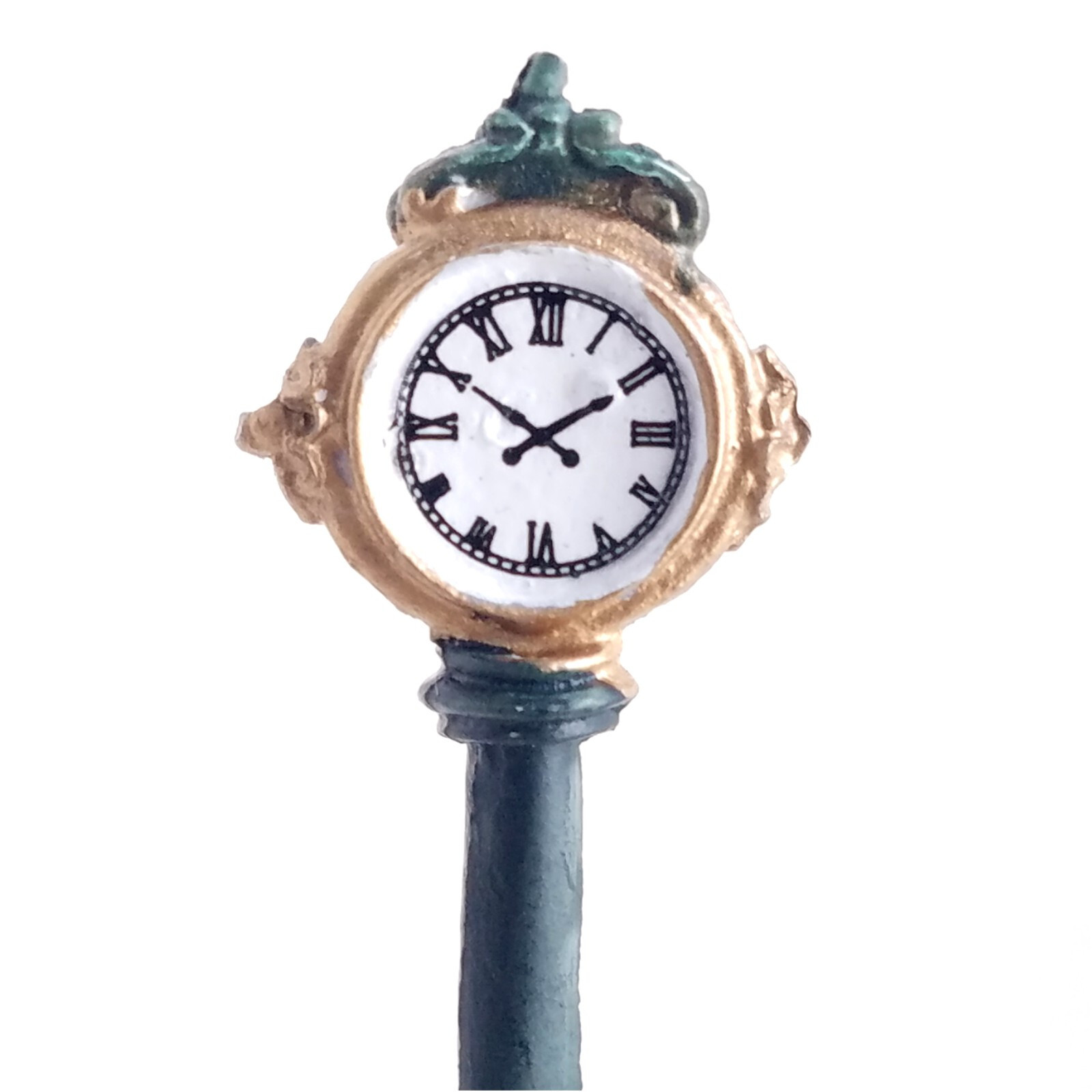 Gold Street Post Clock Four Sided Free Standing Holidays Seasons Town Center