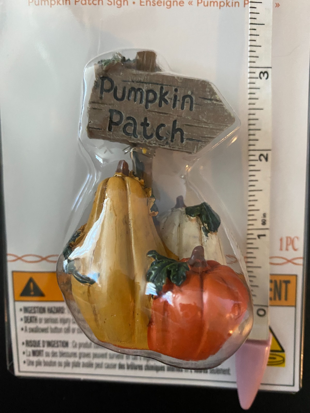 ASHLAND FALL THANKSGIVING MINIATURES ~ LED PUMPKIN PATCH SIGN ~ NEW IN PKG 2025
