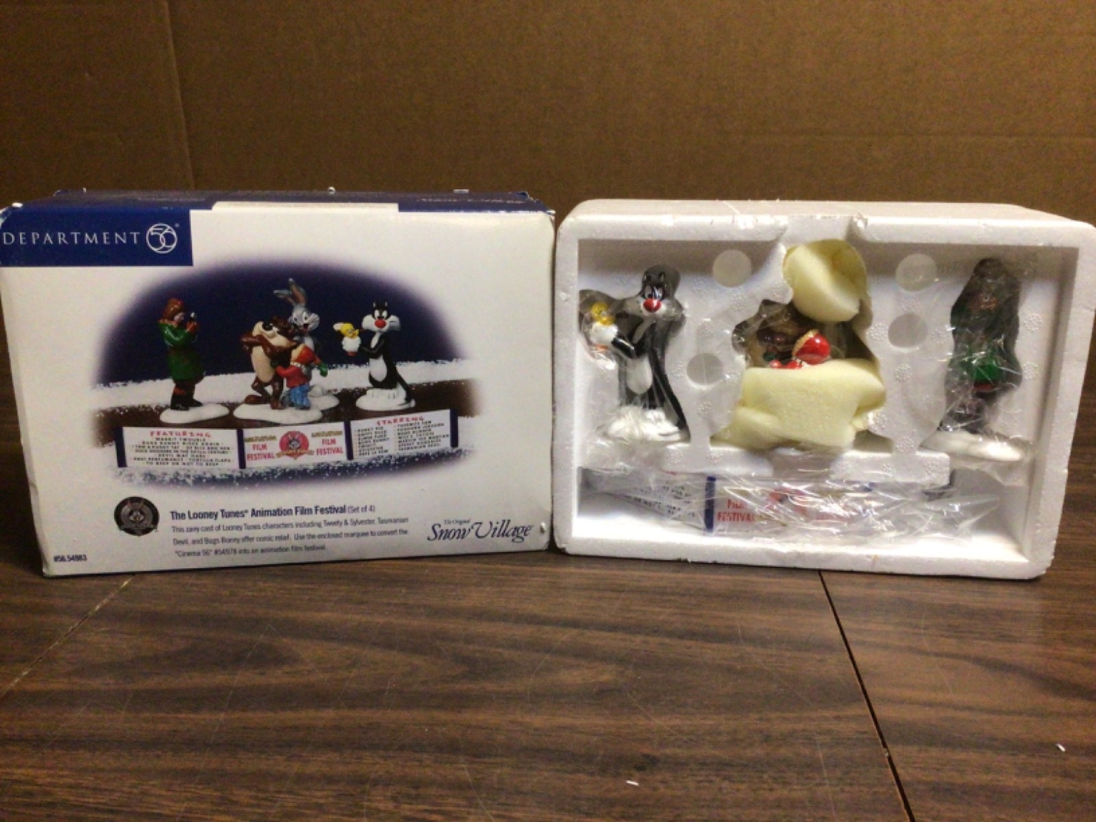 Dept 56 The Looney Tunes Animation Film Festival (Set of 4) #56.54983