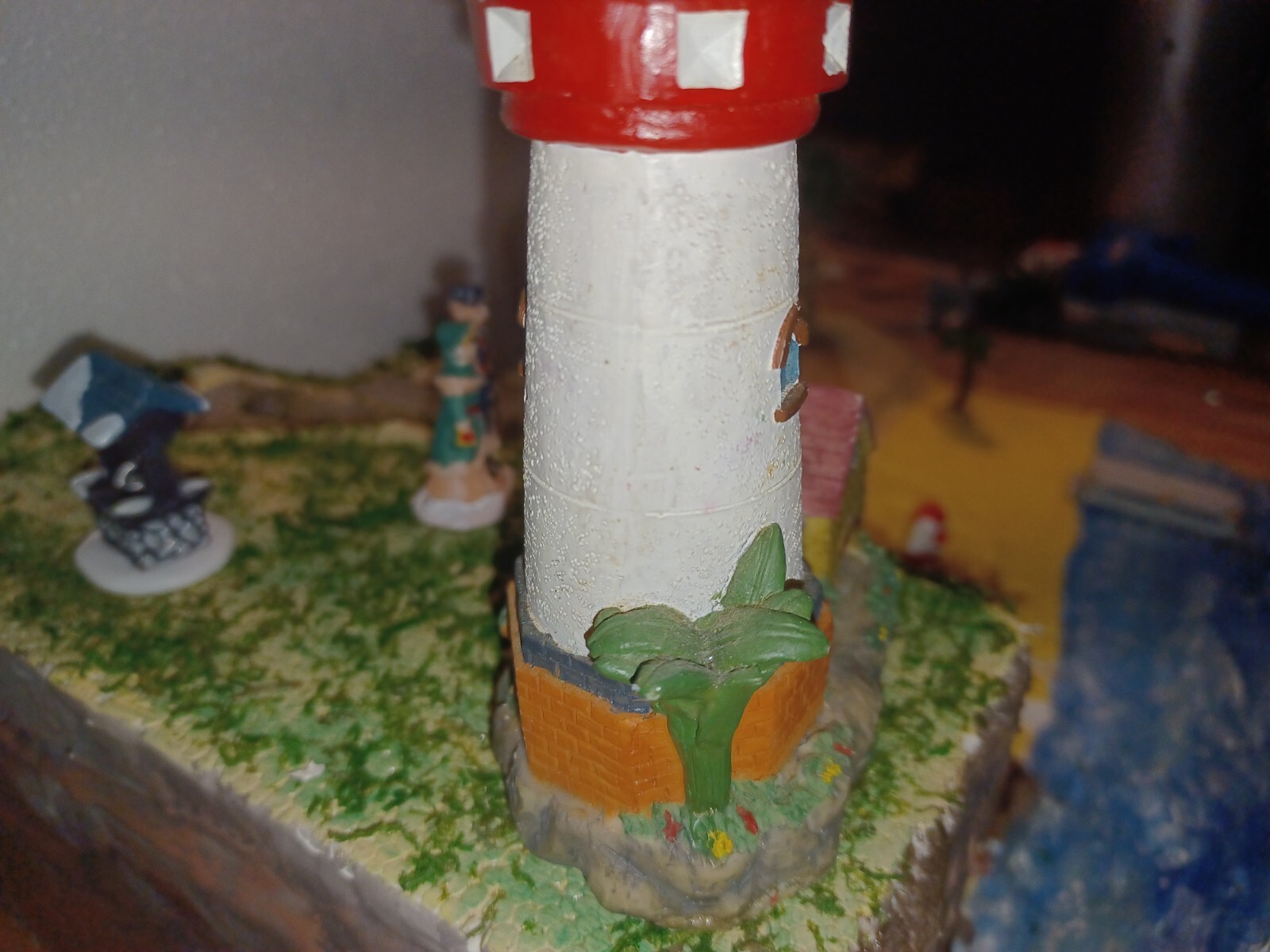 Christmas village foam display platform coastal landscape with accesories (MD8B)
