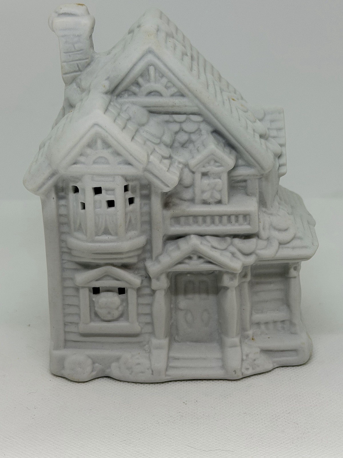 Vintage 90s Porcelain House Village Christmas Ready To Paint