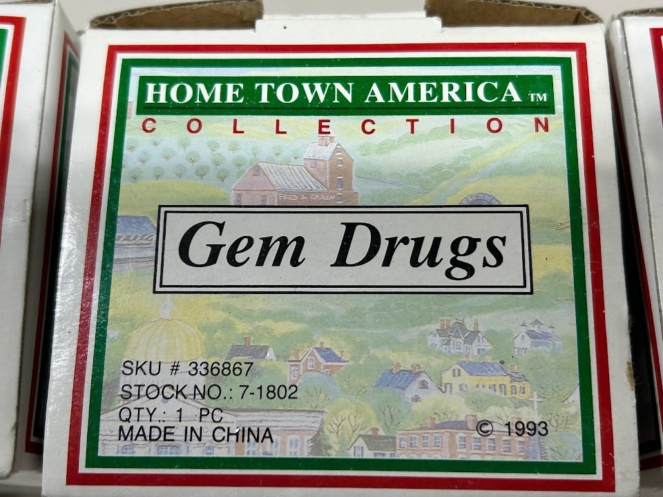 American Landmarks Collection, set of three old time village stores.