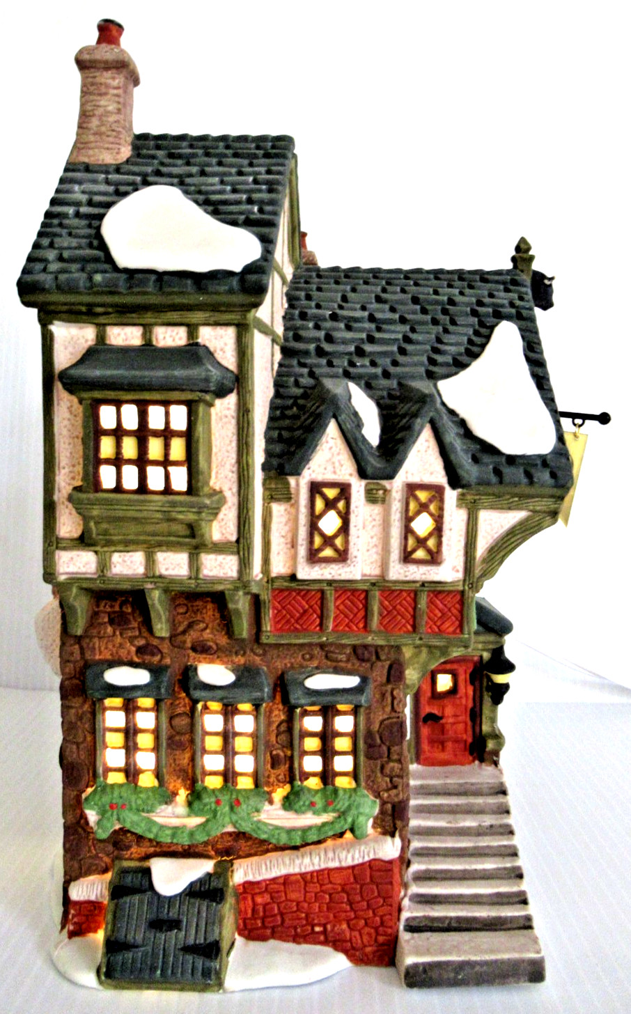 DEPT 56: DICKENS VILLAGE “THE PIED BULL INN” ~ (1993) ~ ** LIMITED EDITION **