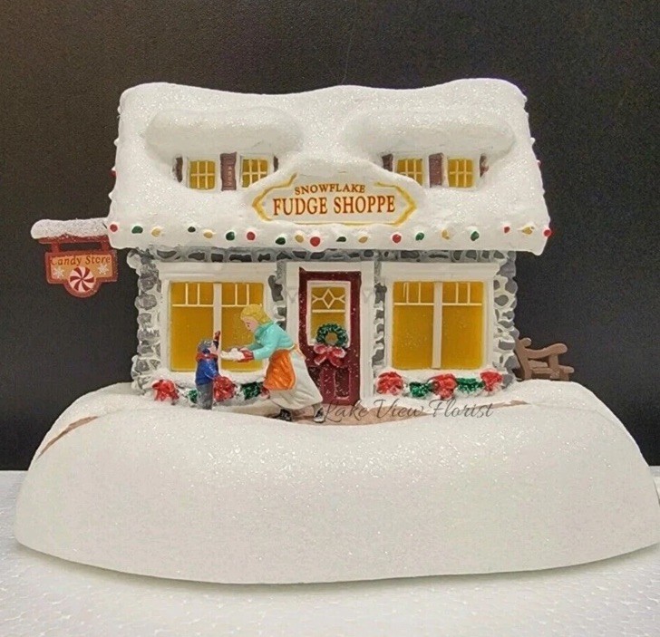 Thomas Kinkade “Sweet Shoppe” (2022-Teleflora Light Up Holiday Collectible