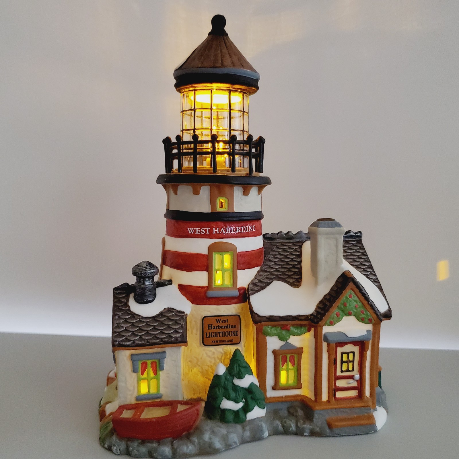 Department 56 New England LTD ED West Haberdine Lighthouse #6000608💖