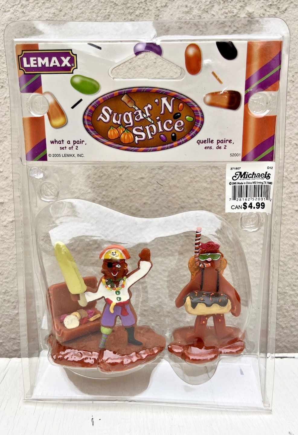 2005 Lemax Sugar N Spice What A Pair Set 2 Halloween Village Pirates Scuba NOS