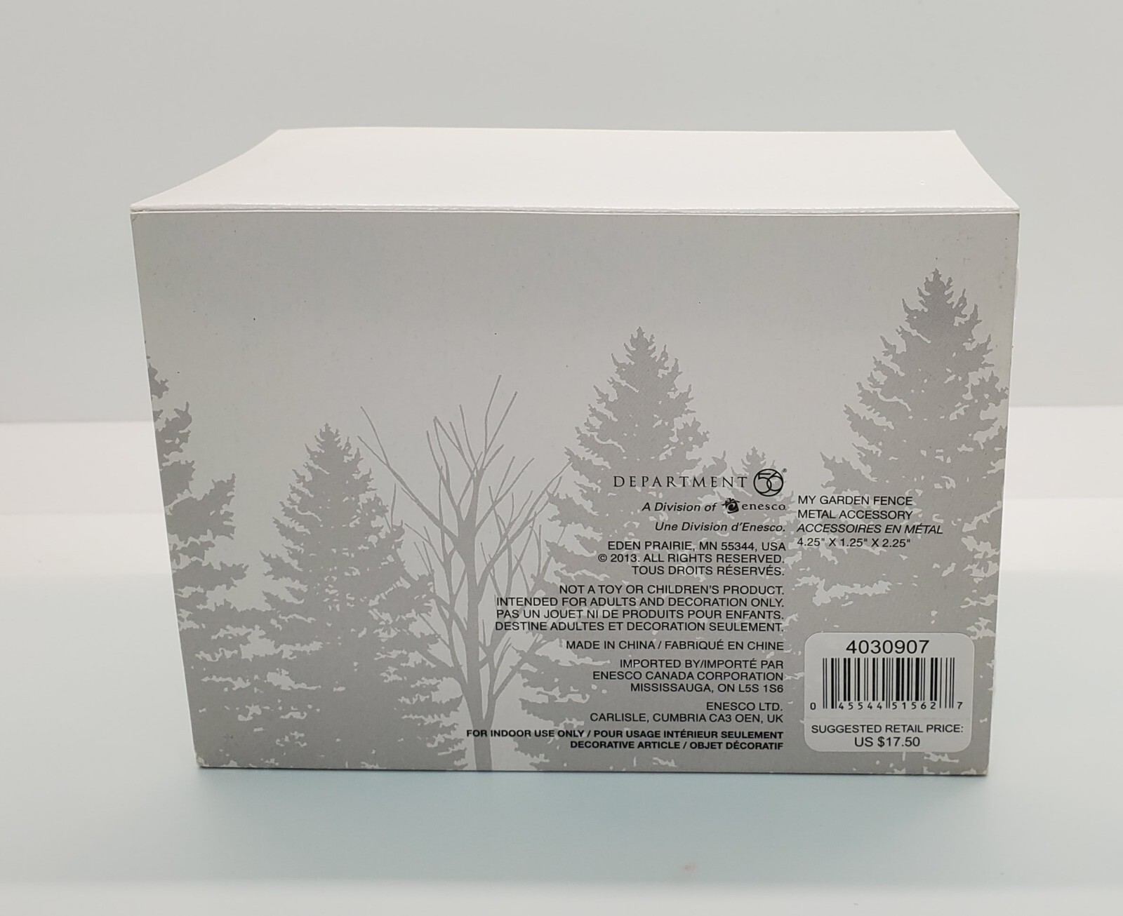 Dept 56 My Garden Fence 4030907 Set Of 2 New England Dickens City Alpine Village
