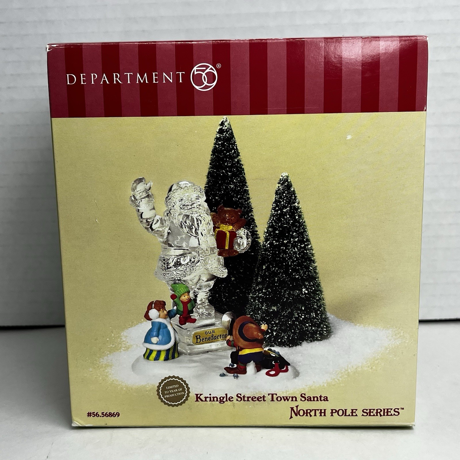 Department 56 “KRINGLE STREET TOWN SANTA” ICE SCULPTURE #56869 North Pole Series