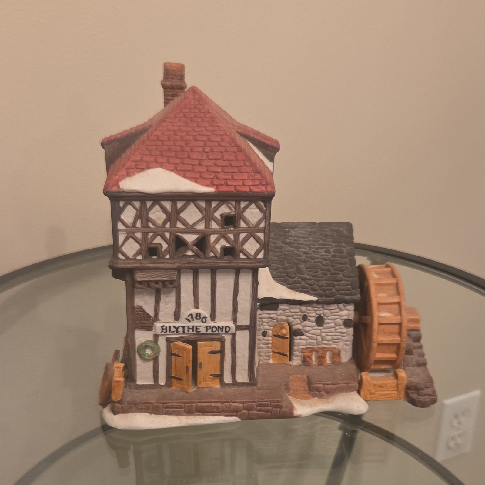 Blythe Pond Ceramic Christmas Village House Hand Painted Multicolor Seasonal