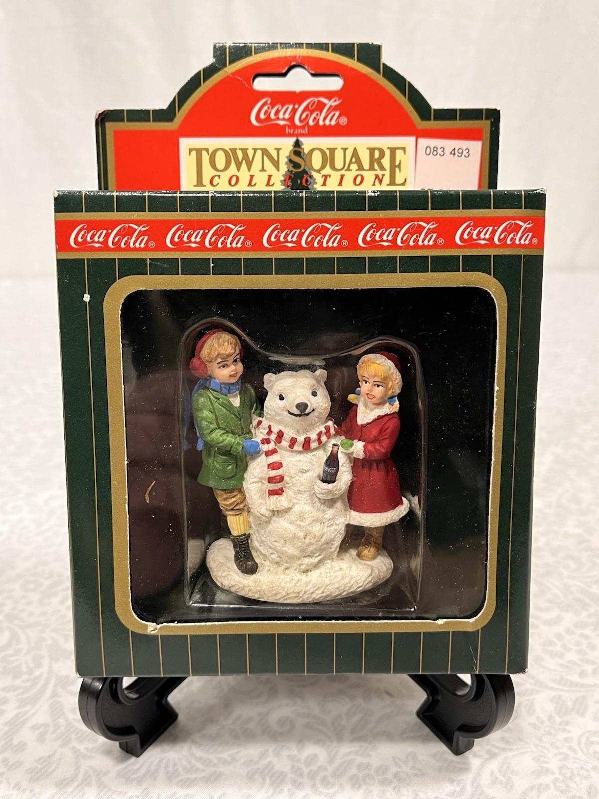 COCA-COLA Town Square Village Accessory ~ SNOWBEAR ~ #64329 /NIB