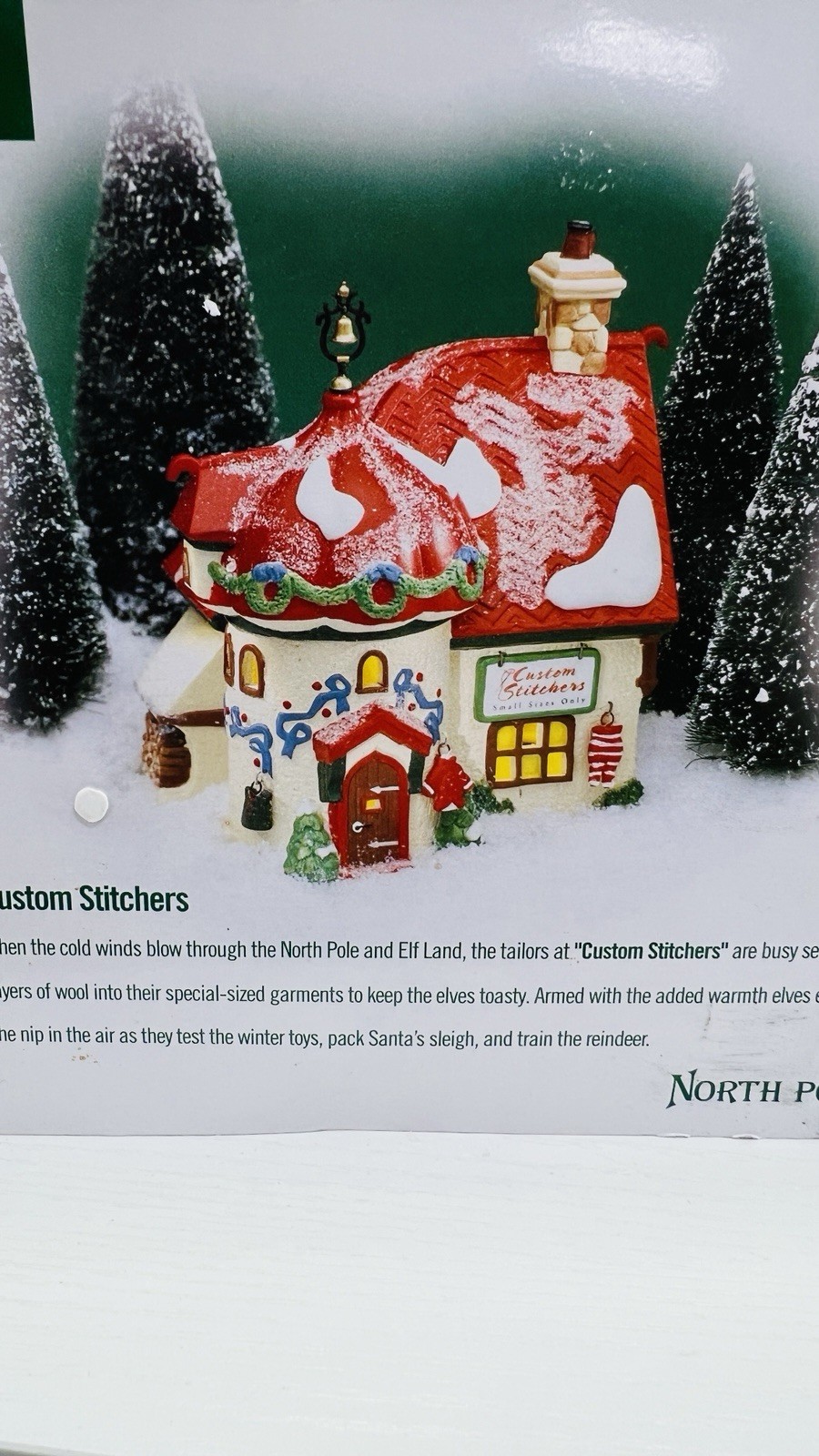 Dept 56 North Pole Series “Custom Stitchers” 56400 Retired 1996 NEW In Box !