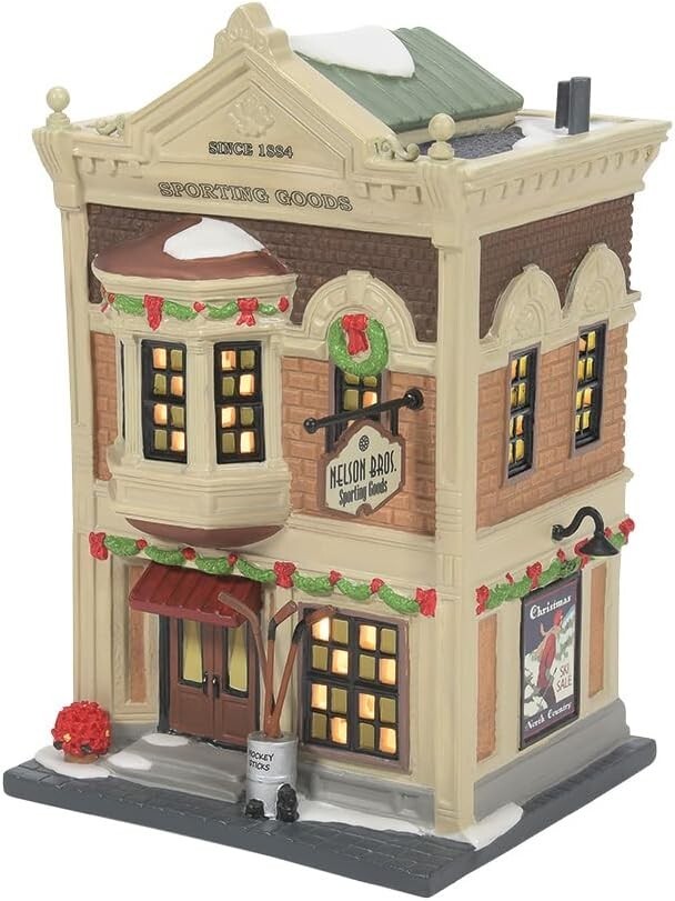 Dept 56 Christmas In the City Nelson Bros Sporting Goods #6011386 NEW Z
