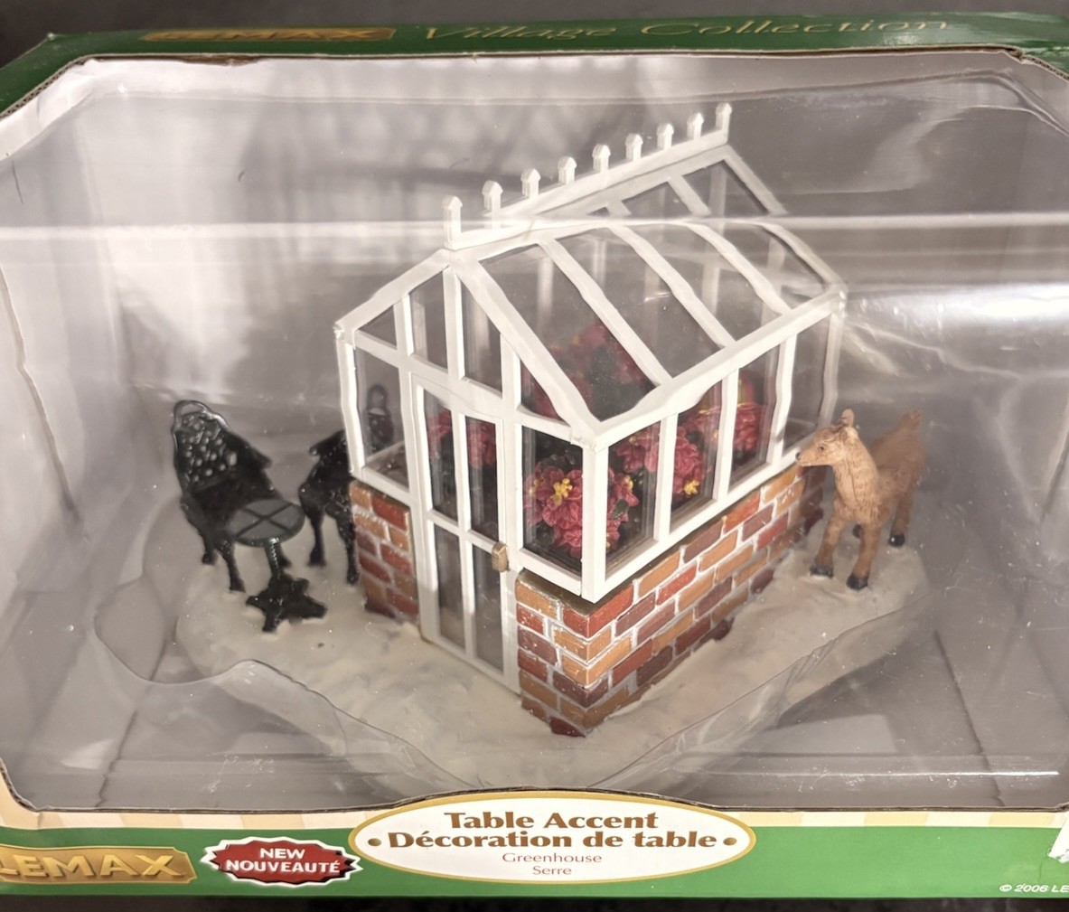 Lemax Village Collection Greenhouse Table Accent 2006 Retired New in Box