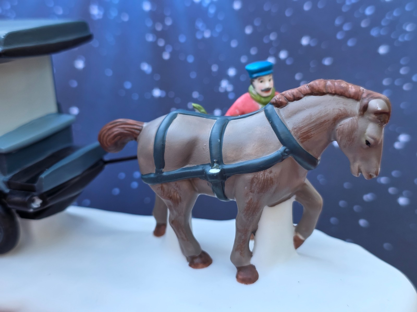 Dept 56 Christmas In The City HORSE 1989 RIVER STREET ICE HOUSE CART 5959-5