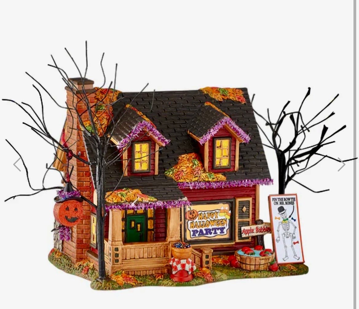 Department 56 Halloween Trick Or Treat Lane Party House Lit 4051008
