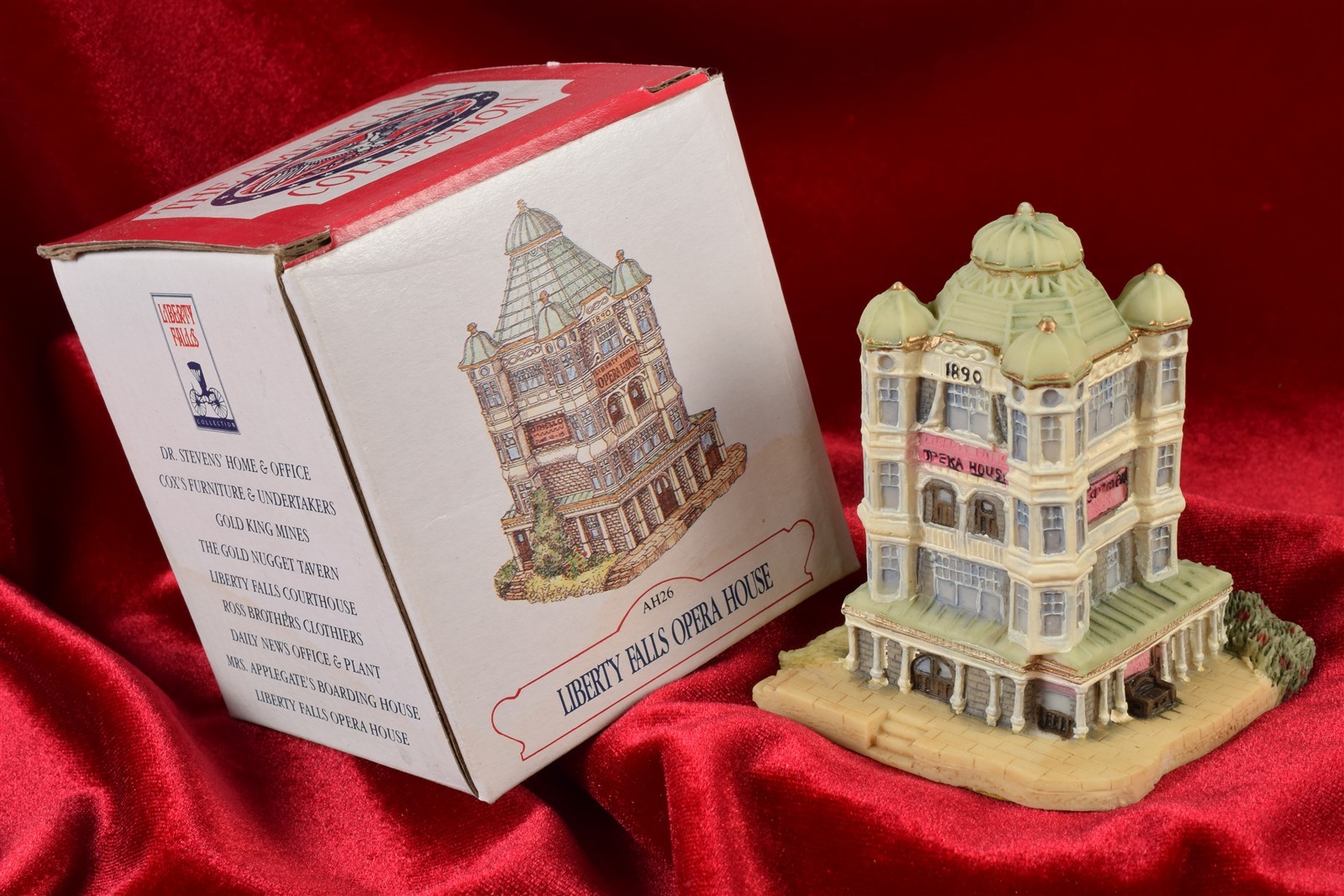 Vtg NIB c1993 Liberty Falls Collection AH26 Liberty Falls Opera House