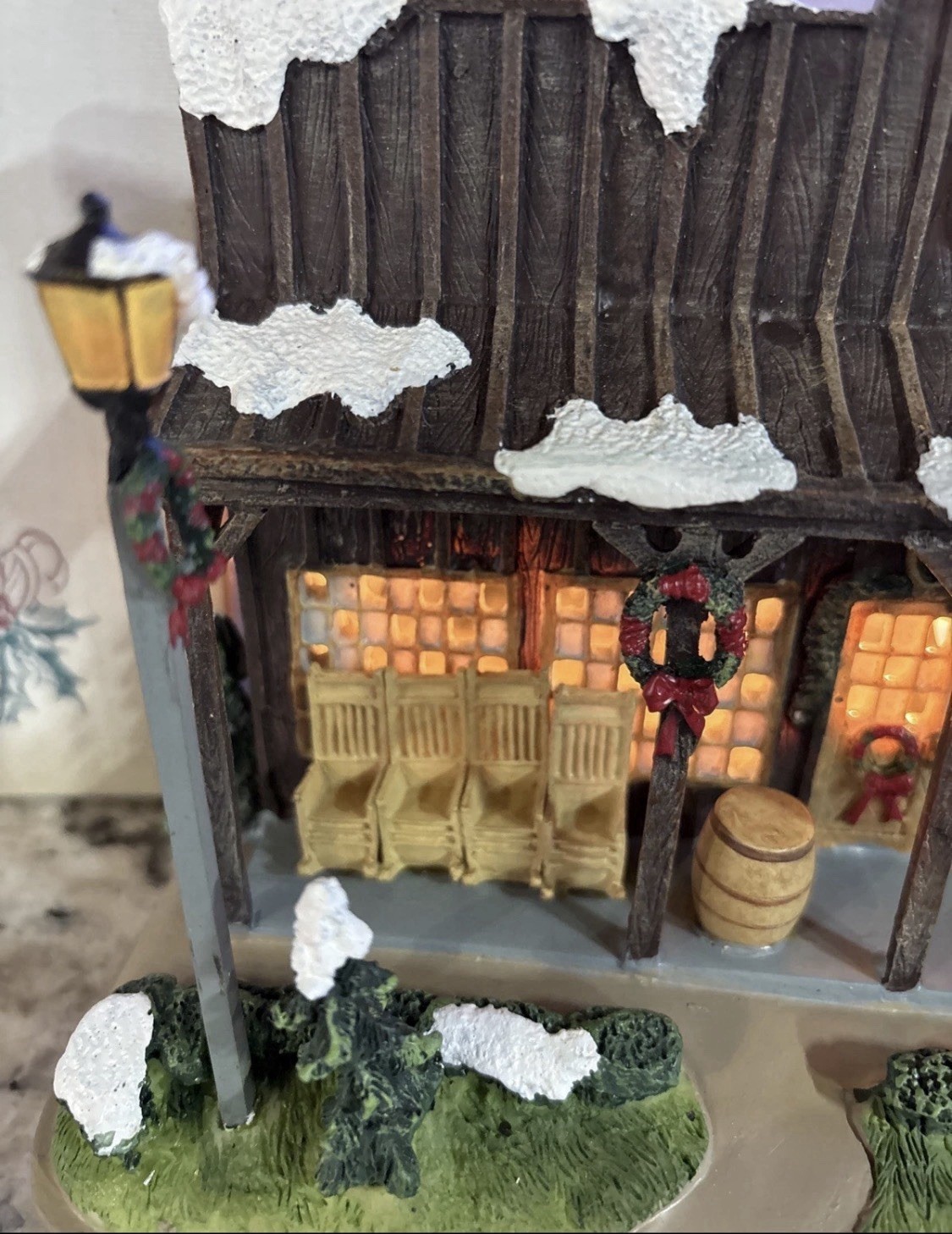 Cracker Barrel Christmas Village Light-Up Old Country Store W/Box Cord 2005 Work