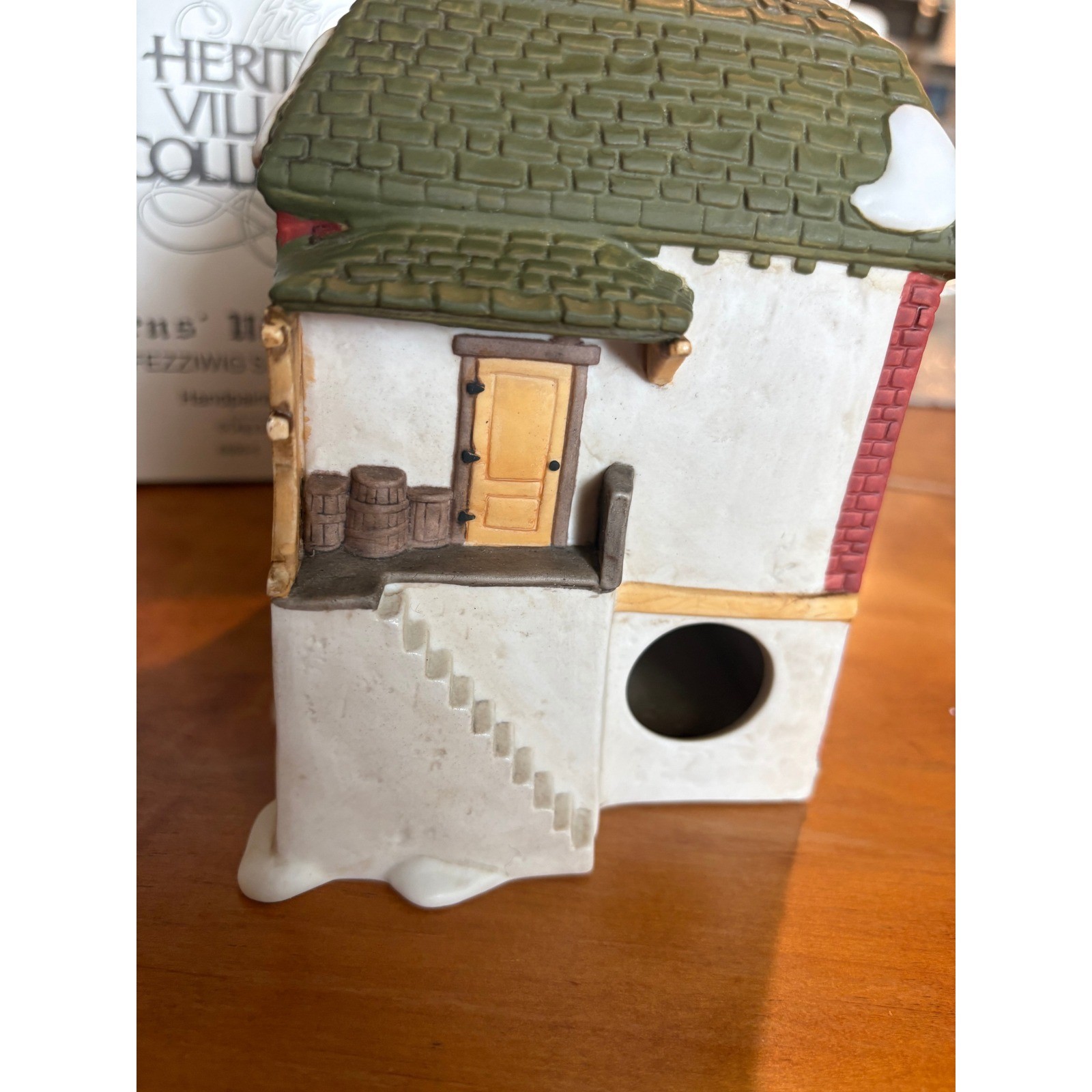 Dept 56 Fezziwig Warehouse Dickens Village OS Building Multicolor Porcelain 1986