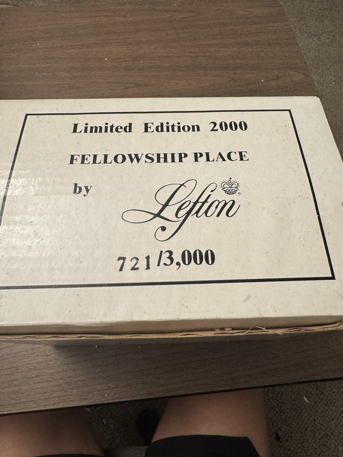 Lefton FELLOWSHIP PLACE 289 Limited Edition Numbered Colonial Village